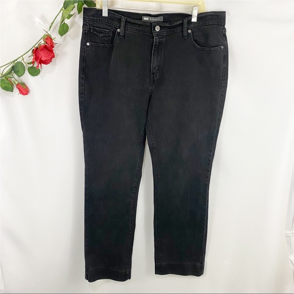 Levi’s 505 Jeans Straight Leg Denim Jeans Black Jeans
